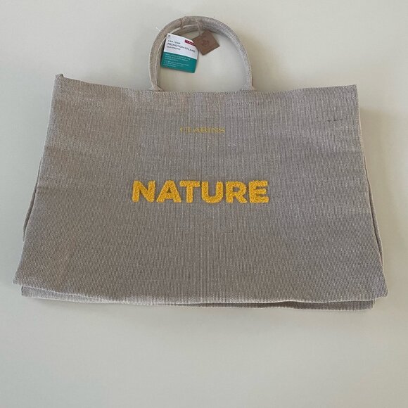 Clarins Nature Beige Colour Summer Tote Bag New with Tags - Picture 1 of 5